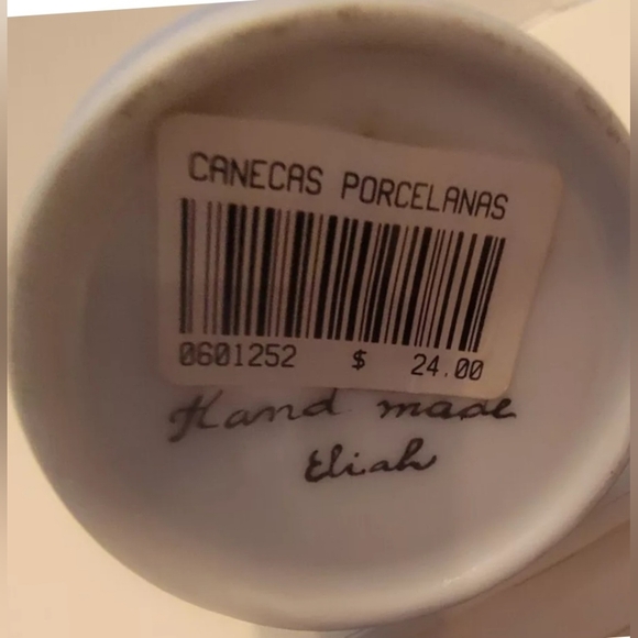 Expresso Hand Made Mug Canecas Porcelanas 'Brasil- Signed " Eliah" Pre-owned - Picture 4 of 7
